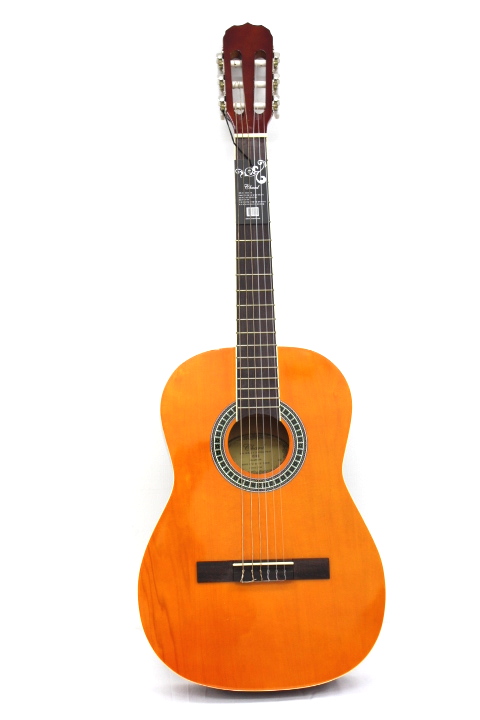 CHARD CLASSICAL GUITAR EC3900C  NATURAL WITH CASE