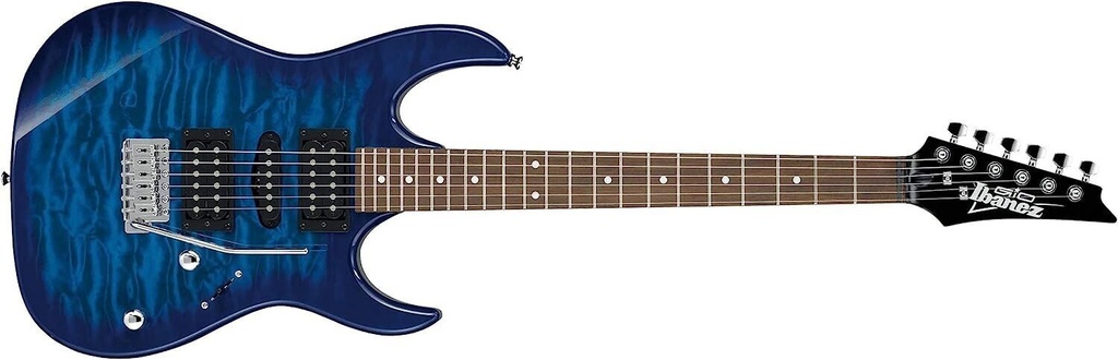 banez GRX70QA RG GIO Series Electric Guitar (Transparent Blue Burst)