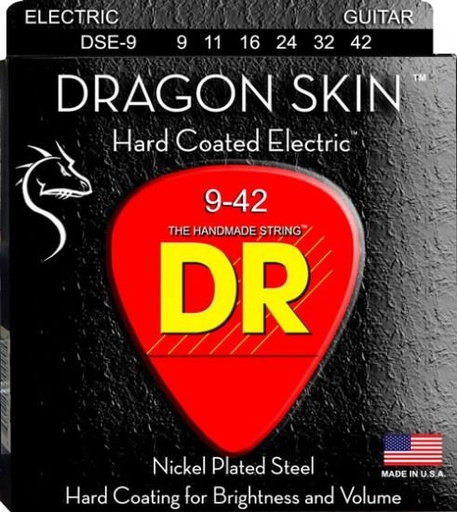[600781004084] DSE-9 DR Strings Dragon Skin Coated Light Electric Guitar