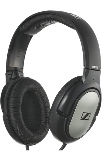 [615104282865] Sennheiser HD 206 Over Ear DJ Headphones - Black