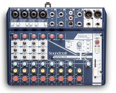 [688705003061] SOUNDCRAFT Notepad-12FX Small-format Analog Mixing Console with USB I/O and Lexicon Effects