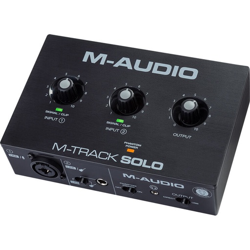 [694318024980] M-Track Solo M-Audio Desktop 2x2 USB Audio Interface