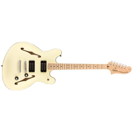 [885978067756] Fender Squier Affinity Series Starcaster Maple Fingerboard ,Olympic White